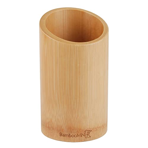 Trademark Innovations 100% All Natural Bamboo Utensil Holder-with