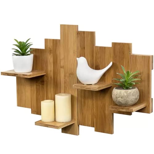 Bamboo Corner Storage Shelf - 4 Tier - By Trademark Innovations