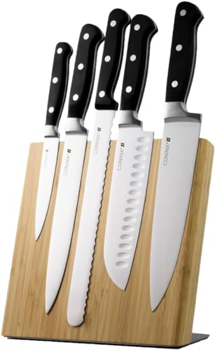 5-Piece Knife Set + Bamboo Magnetic Knife block – KogamiSteel