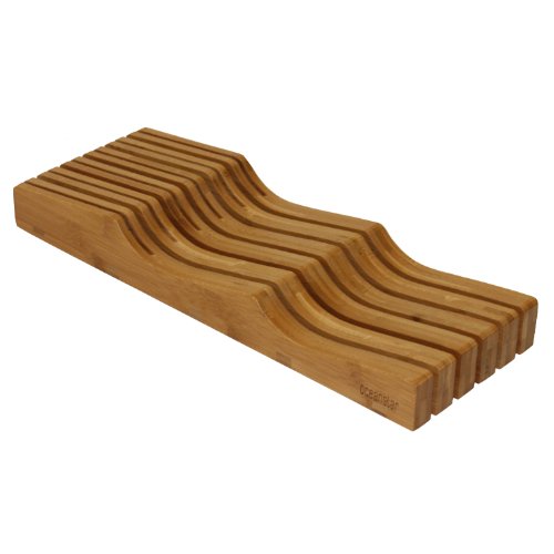 Bambsi Bambusi In-Drawer Knife Block - 100% Natural Bamboo