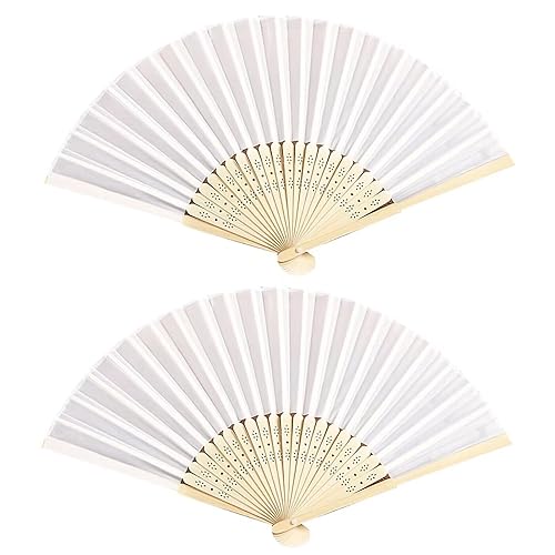  JYSILIYH 2Pcs Pink Paper Hand Fan Paper Folding Fans Bamboo  Handheld Folded Fan Japanese Chinese Paper Fans for DIY,Wedding  Gift,Dancing,Party,Home Decoration (4 Pieces) : Home & Kitchen