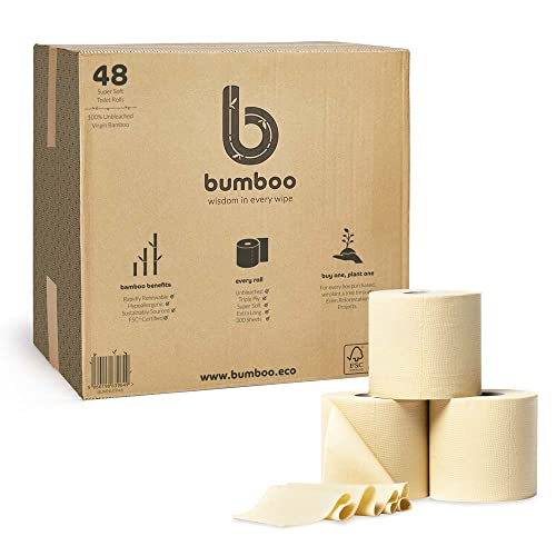 Bulk Buy Bamboo Toilet Paper: 48 Pack + 6 Free Kitchen Rolls