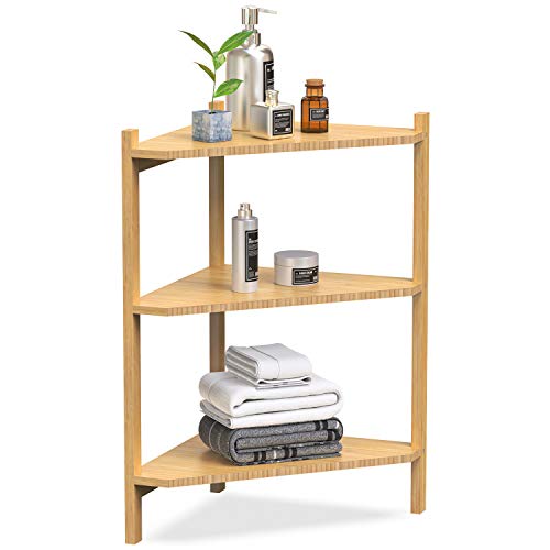  Ruichang Corner Shelf Stand 3 Tier - Corner Stand for Corner  Display and Storage in Bathroom, Living Room, Bedroom : Home & Kitchen