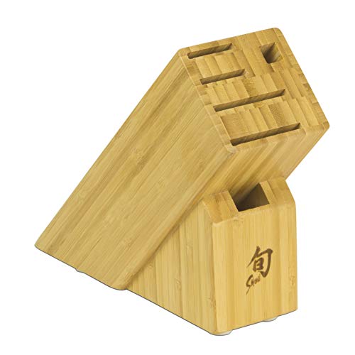 RedCall Kitchen Knife Holder for Drawer Solid Wood Universal Knife Block  Without Knives,Bamboo home & chef Knife in-Drawer Organizer Insert,Premium