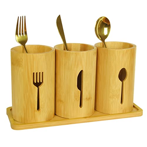 Bamboo Utensil Holders - Sustainable Kitchen Organization