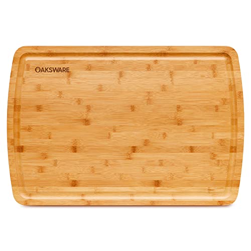 Extra Large XXXL Bamboo Cutting Board 24 x16 Inch,Largest Wooden Butcher  Block for Turkey, Meat, Vegetables, BBQ, Over the Sink Chopping Board with  Handle and Juice Groove 