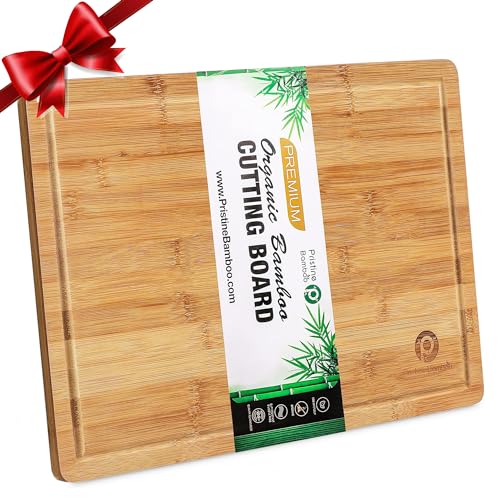 Heim Concept Organic Bamboo Cutting Boards for Kitchen Extra Large Chopping  Board with Juicy Groove Perfect for Meat, Vegetables, Fruits, Cheese