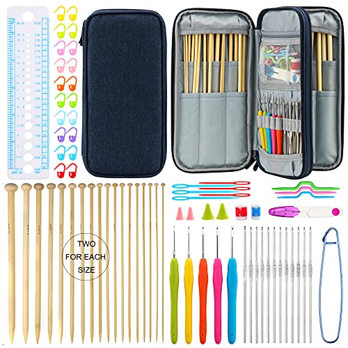 8/36pcs Crochet Hooks,Ergonomic Crochet Hooks ,Extra Long Crochet Needles  Knitting & Crochet Supplies for