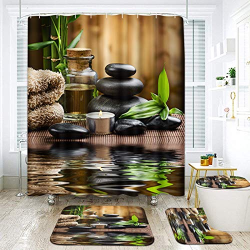  ZPirates Bamboo Bath Mat for Bathroom - Natural Bathmat 16 x 27  Inches (W x L) Accessories for Bathtub Sauna Hot Tub and Shower Door : Home  & Kitchen