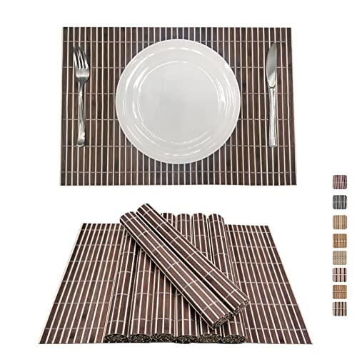 Set Of 8 Transparent Place Mats Washable White Dining Table Place Mat  Plastic Non-slip Heat Resista
